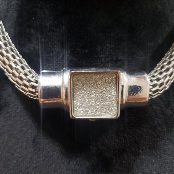 New York Womens Fashion Silver Tone Chain Choker Necklace with Lobster Clasp - Picture 3 of 6